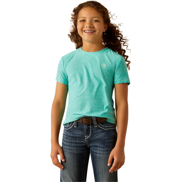 2025 Ariat Junior Laguna T-Shirt Manches Courtes 10054591 - Blue Turquoise